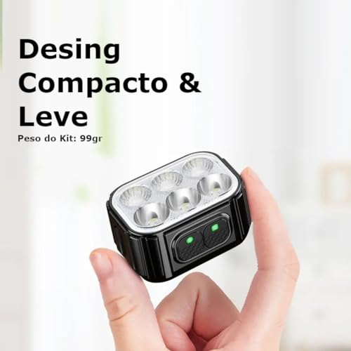 Kit Farol de 6 LEDs e Lanterna Traseira de LED Para Bike Kit Luz de Bike Kit Luzes Bicicleta