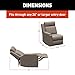 Thomas Payne Signature Heritage Series Driftwood RV Theater Seating Right Arm Recliner with Manual Recline, High-Density Foam Cushioning - 2024044095