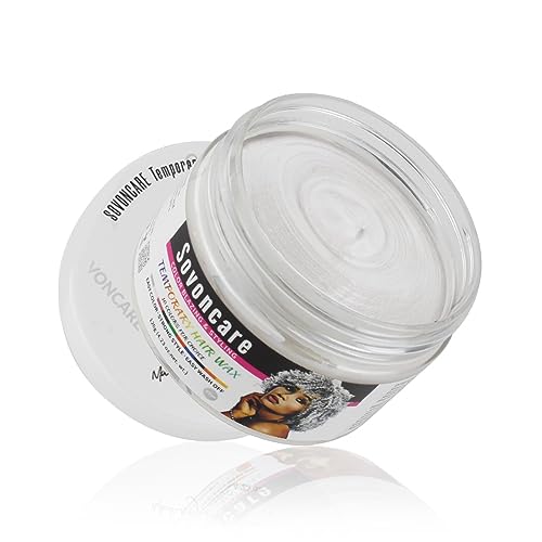 SOVONCARE Hair Wax Color, Temporary Hair Color Wax, Color Hair Wax Hair Paint Wax White Hair Wax Colored Hair Wax 4.23 Oz, Color Wax for Natural Hair Halloween Cosplay Christmas for Women & Men Kid