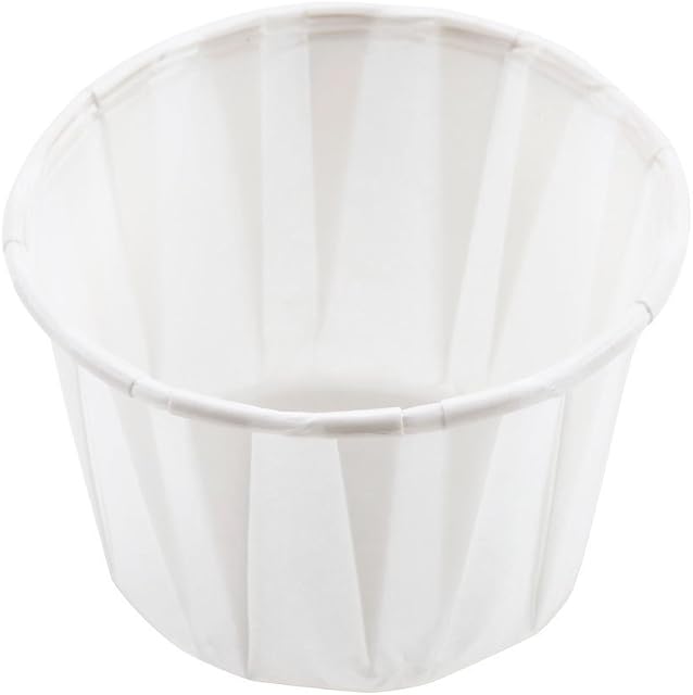 JenPak Paper Souffle Cups 2oz - Pack of 250 | Waxed Paper Ramekins, Portion Cups, Sauce Pots, Condiment Pots
