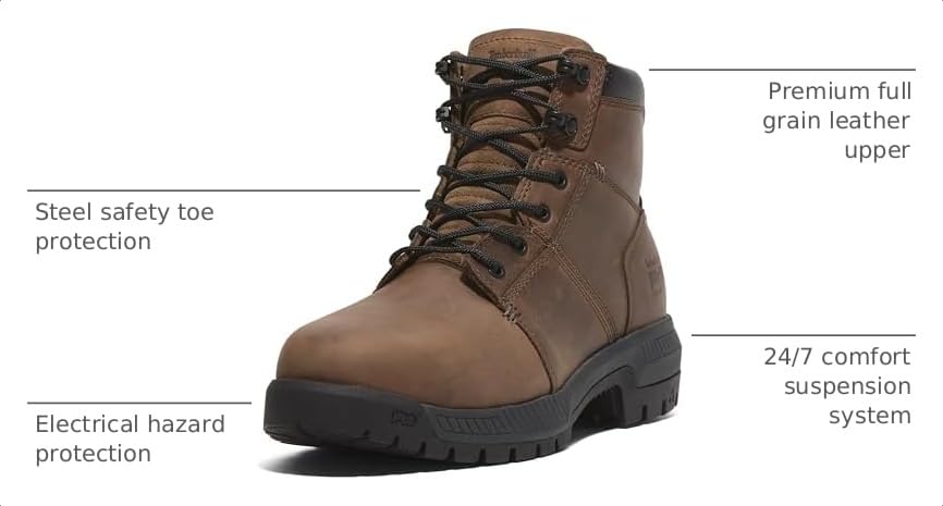 Image of Timberland PRO Montauk 6 Inch Steel Safety Toe