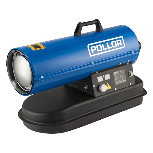 POLLOR Diesel Space Heater 15kW Kerosene Workshop Garage 51,200 BTU/hr Adjustable Thermostat