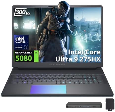 Dell Alienware 18 18" WQXGA 300Hz Gaming Laptop, Intel Ultra 9 27...