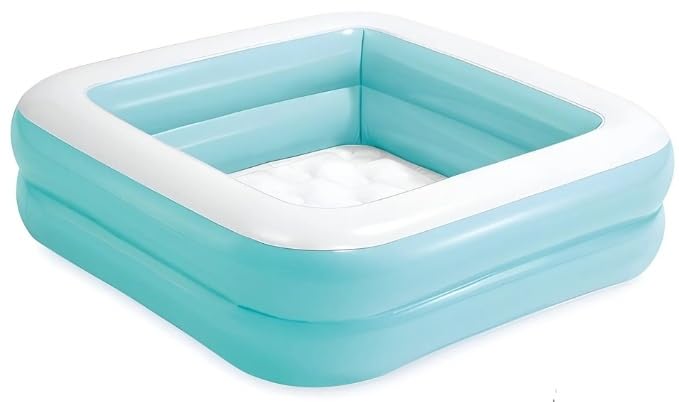 Toy Imagine Inflatable Kids Pool – 90x90x23cm, Light Blue & White | Multi-Purpose Play Pool for Toddlers-image-17