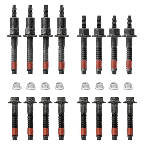 6505257AA Exhaust Manifold Stud Bolt & Nut Kits for 99-09 Jeep Grand Cherokee, 06-09 Commander/07-09 Aspen /00-08 Dodge Ram Durango Dakota/ 06-07 Mitsubishi Raider 4.7L V8 Replaces# 6504331