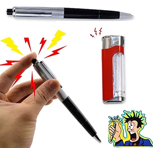 Maelsa® - LOT Farce ET Attrape Electrique - Stylo Choc ÉLECTRIQUE + Briquet Choc ÉLECTRIQUE –...