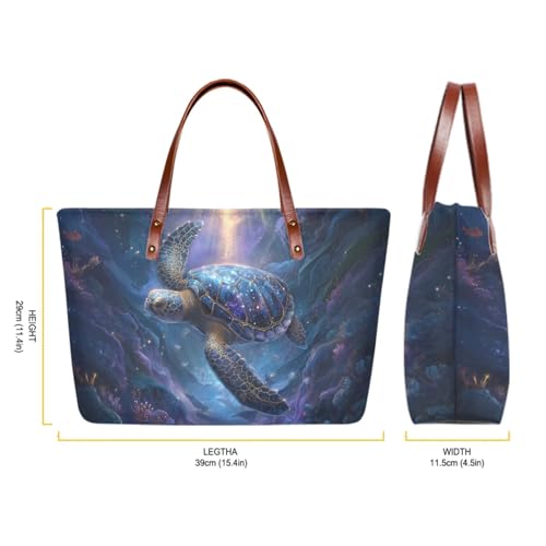 Image of Top Handle Purse for Women, Large Tote Handbag With PU Wallet Set, Gift for Mom