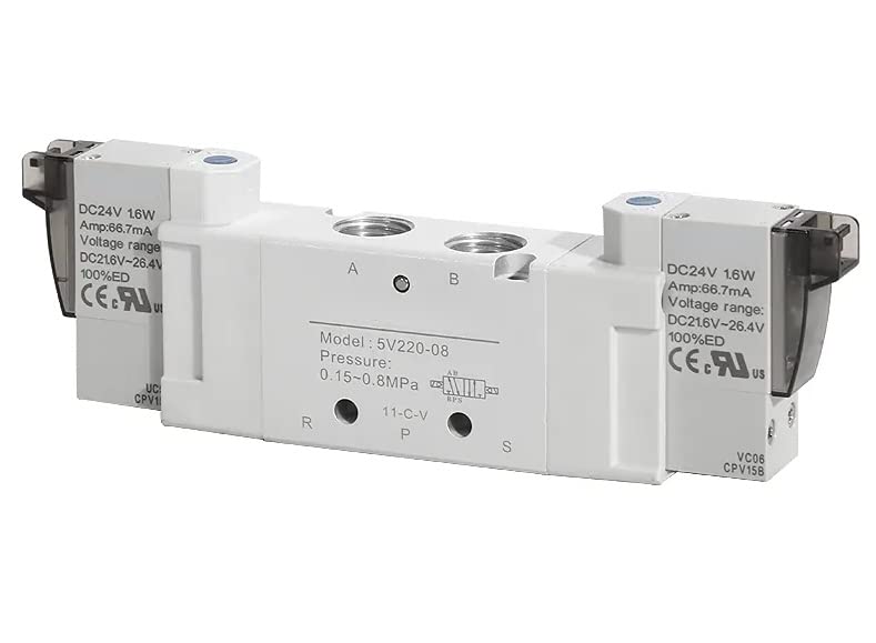 Électrovanne 5V420-15 double bobine à commande pneumatique 5/2