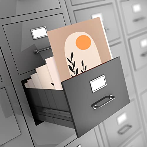 24 Pcs File Folder Set Decorative File Folders For Filing Cabinet Colored Letter Size With 1/3 Cut Tab Desk Office Supplies Cardstock Organizer 9.5 X 11.5 Inch (Boho Style) #TOP4