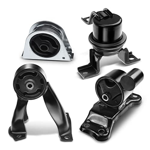 A-Premium Engine Motor Mount And Transmission Mount Kit Compatible With Mitsubishi Lancer 2002 2003 2004 2005 2006 2007, Manual Transmission, 4-Pc Set #TOP24