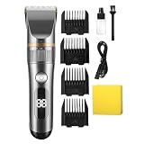 EOYLMIRL Mens Hair Clippers Professional Clipper Men's Barber Beard Trimmer Rechargeable Cutting Machine Ceramic Blade Low Noise Adult Kid Haircut