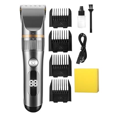 EOYLMIRL Mens Hair Clippers Professional Clipper Men's Barber Beard Trimmer Rechargeable Cutting Machine Ceramic Blade Low Noise Adult Kid Haircut