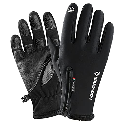 Milageto Guantes de invierno de neopreno a prueba a prueba de agua, con pantalla táctil para mujeres, hombres, frío, motos de nieve, M Cover