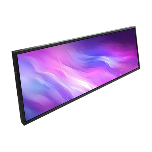 Image of 29 Inch Long Stretched Bar LCD Monitor | 1920x540 IPS Display with H /D /USB /Micro SD & USB Auto-Play, Aluminum Alloy Case, for Digital Signage /Office /Home