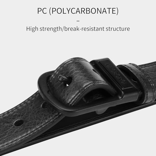 MACBROR Tsa Approved Non Metal Nickel Free Hypoallergenic Plastic Belt Buckle Airport Security Belt 1.38"4