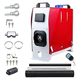  Standheizung Standheizung Diesel, Luft Diesel Heizung Luft Standheizung, All In One 12V 8KW Diesel-Luftheizung Parkhausheizung Klimaanlage Maschine Fernbedienung LCD-Anzeige -Für LKW-Boot