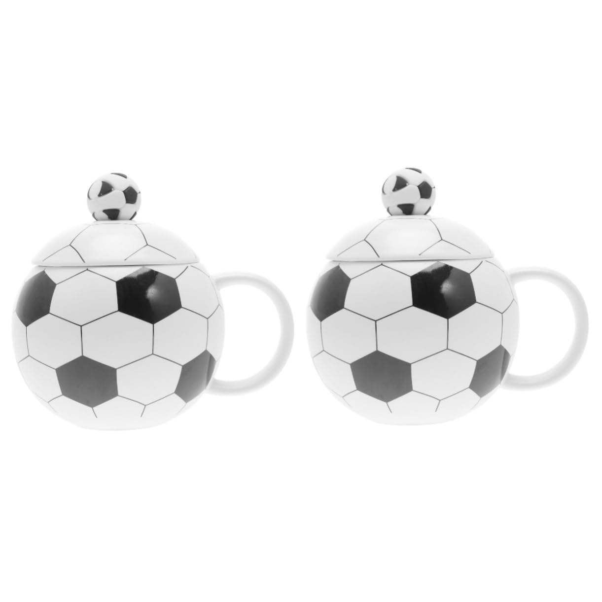 Mug de foot céramique avec couvercle tasse pour café thé lait et boissons