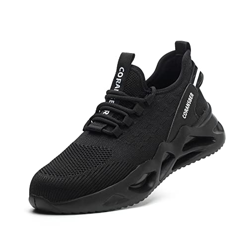 Image of Steel Toe Safety Shoes for Men Women Work Sneakers Breathable Lightweight Industrial & Construction Shoe