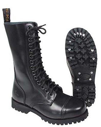 Pure Trash 'Bottes, 14 trous, coque en acier noir - noir - noir,