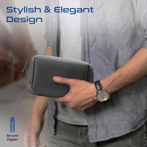 شنطة منظمة ميني تيك مع جيوب متعددة، مصنوعة من مادة البولي يوريثين المتينة والمقاومة للماء، بتصميم خفيف الوزن وصغير من بروميت