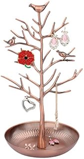 Clothin Jewellery Display/Stand - Antique Birds Tree/Earring Necklace Bracelets Jewelry Storage Holders/Hanging/Organiser/Rack/Tower (Antique Bronze)