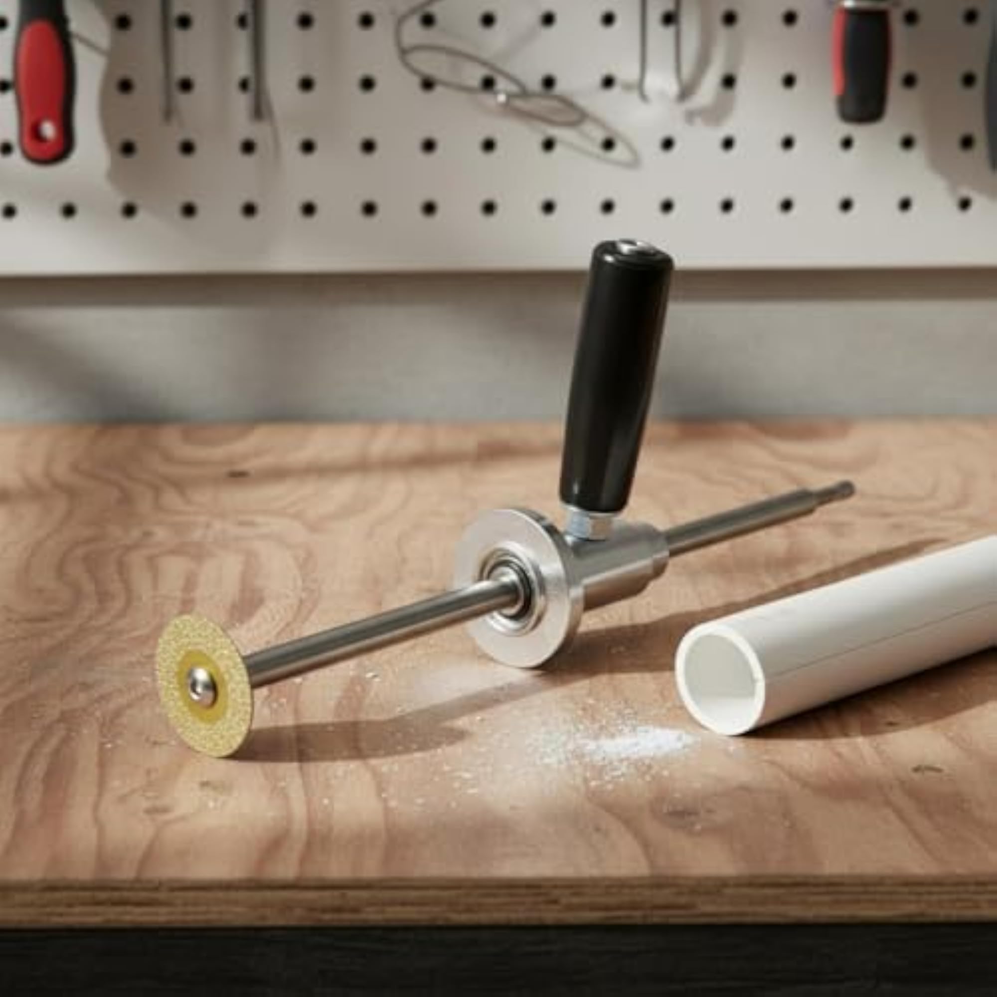 Side Handle Grip ABS Pipe Cutter Drill Attachment