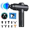 Massage Gun Deep Tissue, Portable Muscle Massage Device with 10 Massage Heads, 2026 Upgraded 30 Speeds Massager with LCD Touch Screen for Body Back Shoulder Muscle Relaxation