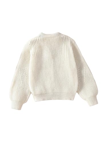 GORGLITTER Girl's Cardigan Cute Button Down Long Sleeve V Neck Knitted Fall Trendy 2025 Sweaters Top2