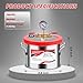ROGVOC 1.5 Gallon Vacuum Chamber, 201 Stainless Steel Degassing Chamber with Acrylic Lid and 4.9 ft Hose, for Resin, Silicone, Epoxy, Plaster Degassing and Wood Stabilization Projects