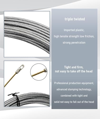 Image of 10 Meter Wire Puller for Electrician, Wire Lead Threading Device Tool, Easy to UseWiring Spring Tool with Firm Construction for Easy Cable Installation Professional Wire
