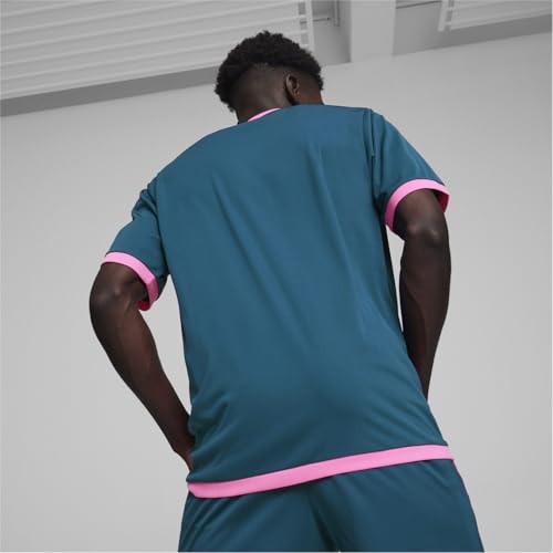 Image of Puma Men's teamLIGA Football Jersey | Lightweight and Sweat Proof Polyester Sports Crew Neck Training T-Shirt for Men | Breathable Athletic T-Shirt for Football & Sports
