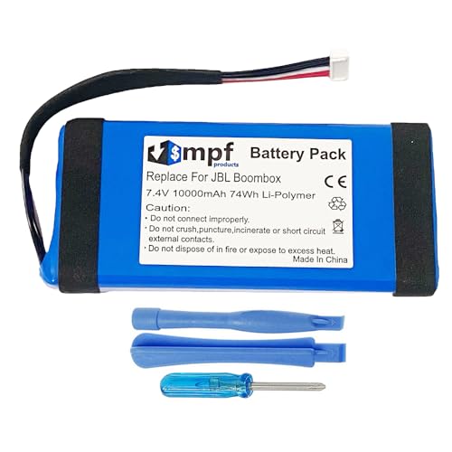 MPF Products 10000mAh GSP0931134 01 Battery Replacement Compatible with JBL Boombox Waterproof Portable Bluetooth Speaker