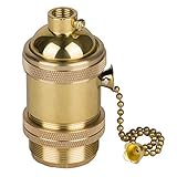 CARACTERÍSTICAS: Este portalámparas vintage con interruptor de encendido / apagado, funciona a un máximo de 220 voltios, potencia máxima: 60W. Altura: H2.76, Diámetro base: 1.30 "