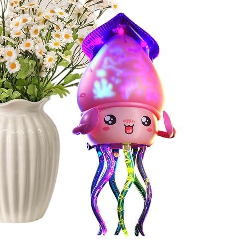 Juguete eléctrico del pulpo - ABS 10,5x10x27 cm | Juguete rastrero iluminado musical con colores LED Evitación automática de obstáculos Animación Animal To Se