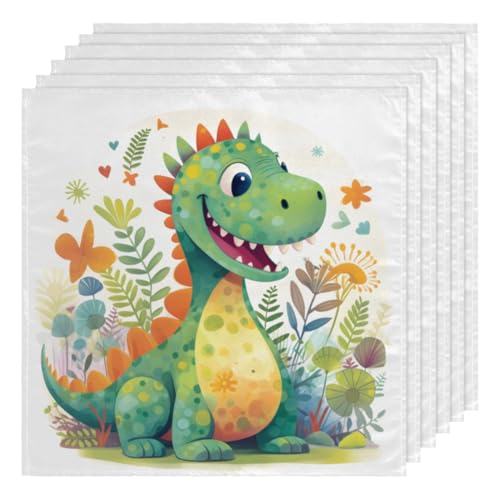 Servilletas de tela cuadradas multicolor 50.5x50.5 cm pack 6 miniatura 1