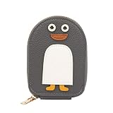 【Simpatico Aspetto Da Pinguino】: Il design unico dell'aspetto del pinguino non solo aggiunge divertimento, ma rende anche questa custodia per carte un'estensione del tuo stile personale. Il design con cerniera del portafoglio mantiene le tue carte e i tuoi soldi al sicuro, che si tratti di un'occasione di lavoro o di tempo libero, può diventare un abbellimento alla moda in tasca.