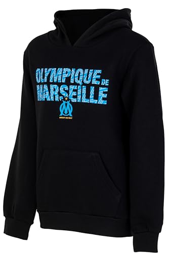 OLYMPIQUE DE MARSEILLE Sweat Capuche Fan Om - Collection Officielle Taille Enfant 8 Ans