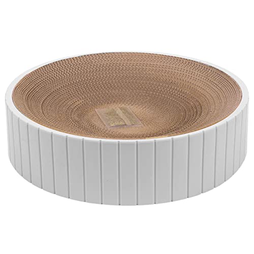 Kratzbretter Katze, Katzenkratzbretter Schüssel Nest, Runder Kratzpappe Kratzmatte - Kratz Pappe Katzenbrett Corrugated Lounge Kratzpappe Für Katzen Bett, Katzen Kratzmöbel Für Couch Teppiche Sofas