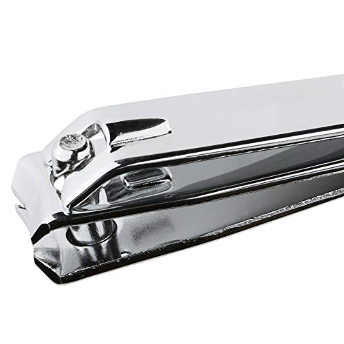 3Pcs Large Beauticom Stainless Steel Curved Nail Clipper - Professional Ultra Sharp Sturdy Silver Finger Nail And Toe Nail Cutters For Acrylic Nails Grooming Manicure #TOP6