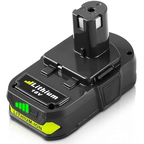 18 Volt Lithium Battery Replacement for Ryobi 18V Battery Compatible with Ryobi 18 Volt Battery 18V P102 P108 P103 P105 P107 P109 Cordless Power Tools Cover