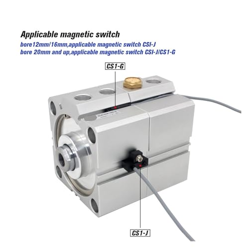 Cylindre double effet SDAT100 résistant aux fuites avec piston magnétique - 3