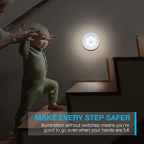 Vont Motion Sensor Light, Closet Light, Wall Light, Stick Anywhere, Battery Operated Lights, Perfect for Staircase, Hallway, Bathroom, Bedroom, Kitchen, Cabinet (3 Pack, Cool White)