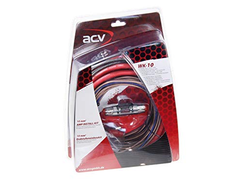ACV WK-10 installatie complete set 10 mm2 - eindversterker kit met luidsprekerkabel - Image 3