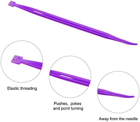 Thang Sewing Tools Accessories Thread Rubber Band Tool Sewing Craft Quilting Tools 5 Pieces for Sewing Craft Projects (Pink, Orange, Blue, Green, Purple)