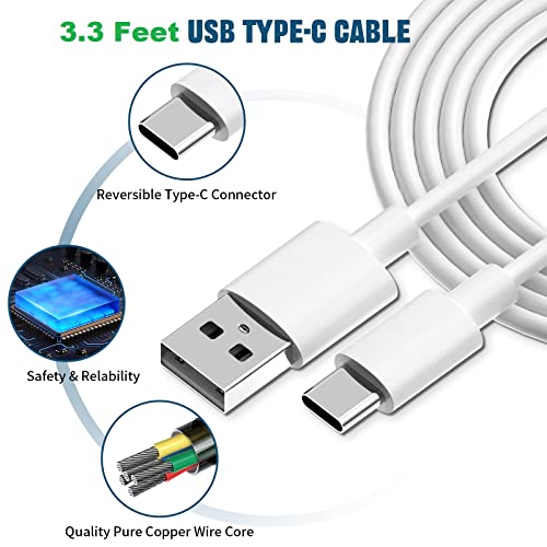 Samsung Charger Fast Charging With Usb Type C Cable For Samsung Galaxy S10/S10E/S10 Plus/S9/S9 Plus/S8/S8 Plus/Note 8/Note 9/Note 10/Note 20/A03S/A13/A20/A30/A31/A32/A50/A51/A52/A53/S20/S21/S22 Ultra #TOP4