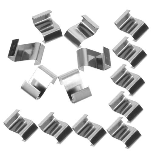 BESTonZON 25Pcs Stainless Steel Greenhouse Clips Durable Z Clips for Securing Panels Windy Conditions for Greenhouse Repairs and Maintenance