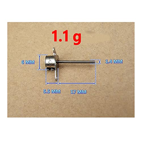 CYFANG Telescopic DIY DIY Made Miniature 6MM Stepper Motor, Two-Phase Four-Wire with Long Lead Screw, Micro Lead Screw Stepper Motor Lift Pusher