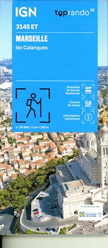 3145ET Marseille Calanque: 1:25000 (TOP 25)
