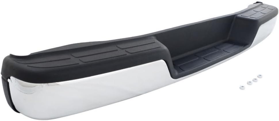 Complete Chrome Rear Step for Express 1500 96-14 for Express 2500 96-18 for Express 3500 96-98 07-18 for Savana 1500 01-14 for Savana 2500 01-18 for Savana 3500 09-18 (Steel)