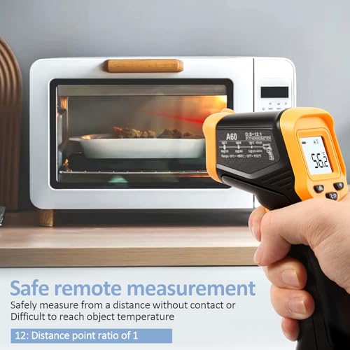 Infrarot-Thermometer -50-600°C luftfahrttauglichen Schutzsystems wechselt Laser Thermometer Ultra Präzise Energiesparend Laser-Temperaturpistole Laser Temperaturmessgerät Digitales